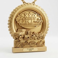 Medalha pneu de rally