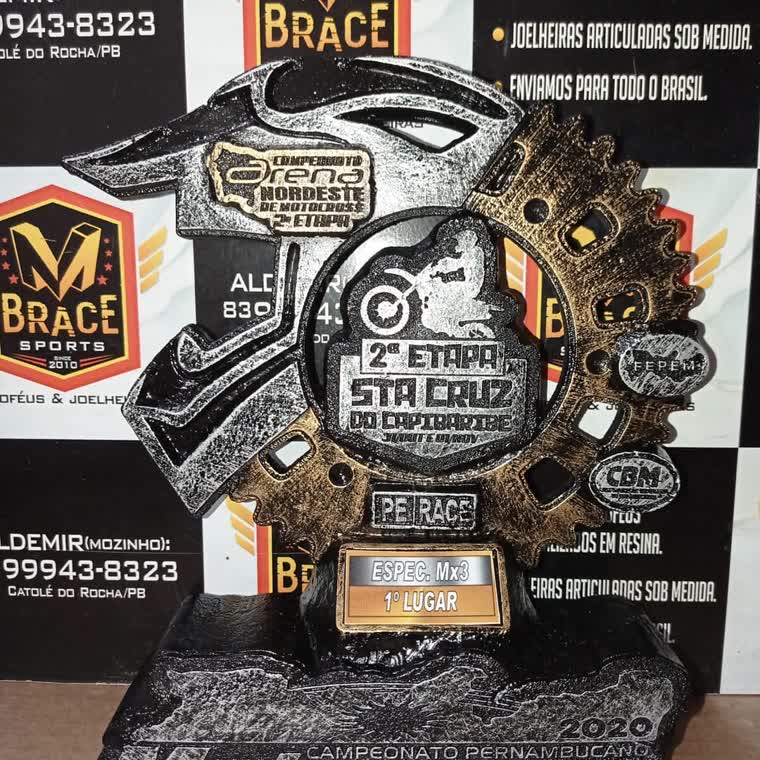 Star Race — troféu em resina produzido pela M Brace