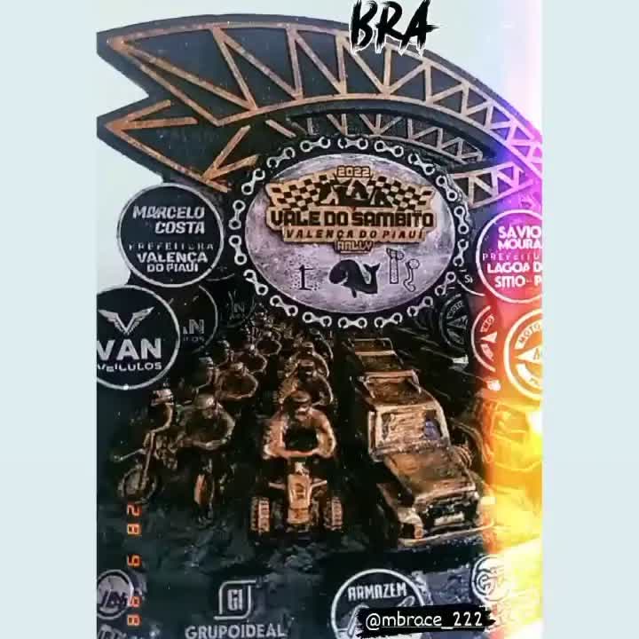 Vale do Sumidouro 4x4 — troféu em resina produzido pela M Brace