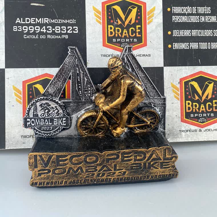IV Ecopedal Mountain Bike — troféu em resina produzido pela M Brace